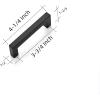 imageRavinte 10 Pack 3 Inch Square Cabinet Handles  Matte Black Drawer Pulls Kitchen Cabinet Hardware10