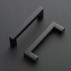 imageRavinte 10 Pack 3 Inch Square Cabinet Handles  Matte Black Drawer Pulls Kitchen Cabinet Hardware10