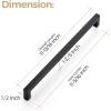 imageRavinte 10 Pack 3 Inch Square Cabinet Handles  Matte Black Drawer Pulls Kitchen Cabinet Hardware10