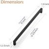 imageRavinte 10 Pack 3 Inch Square Cabinet Handles  Matte Black Drawer Pulls Kitchen Cabinet Hardware10