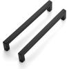 imageRavinte 10 Pack 3 Inch Square Cabinet Handles  Matte Black Drawer Pulls Kitchen Cabinet Hardware10