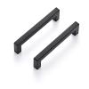imageRavinte 10 Pack 3 Inch Square Cabinet Handles  Matte Black Drawer Pulls Kitchen Cabinet Hardware10