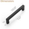 imageRavinte 10 Pack 3 Inch Square Cabinet Handles  Matte Black Drawer Pulls Kitchen Cabinet Hardware10