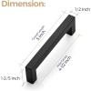 imageRavinte 10 Pack 3 Inch Square Cabinet Handles  Matte Black Drawer Pulls Kitchen Cabinet Hardware14