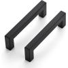 imageRavinte 10 Pack 3 Inch Square Cabinet Handles  Matte Black Drawer Pulls Kitchen Cabinet Hardware20