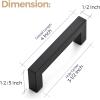imageRavinte 10 Pack 3 Inch Square Cabinet Handles  Matte Black Drawer Pulls Kitchen Cabinet Hardware20