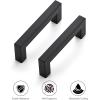 imageRavinte 10 Pack 3 Inch Square Cabinet Handles  Matte Black Drawer Pulls Kitchen Cabinet Hardware3
