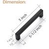 imageRavinte 10 Pack 3 Inch Square Cabinet Handles  Matte Black Drawer Pulls Kitchen Cabinet Hardware60