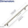 imageRavinte 10 Pack 6 inch Cabinet Pulls Brushed Nickel Stainless Steel Kitchen Cupboard Handles Cabinet Handles 375 inch Hole Center10