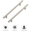 imageRavinte 10 Pack 6 inch Cabinet Pulls Brushed Nickel Stainless Steel Kitchen Cupboard Handles Cabinet Handles 375 inch Hole Center10