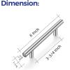 imageRavinte 10 Pack 6 inch Cabinet Pulls Brushed Nickel Stainless Steel Kitchen Cupboard Handles Cabinet Handles 375 inch Hole Center4