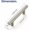 imageRavinte 10 Pack 6 inch Cabinet Pulls Brushed Nickel Stainless Steel Kitchen Cupboard Handles Cabinet Handles 375 inch Hole Center4