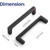imageRavinte 10 Pack Solid 5 Inch Kitchen Square Cabinet Handles OilRubbed Bronze Cabinet Pulls Drawer Pulls Kitchen Cabinet Hardware Kitchen Handles10
