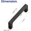 imageRavinte 10 Pack Solid 5 Inch Kitchen Square Cabinet Handles OilRubbed Bronze Cabinet Pulls Drawer Pulls Kitchen Cabinet Hardware Kitchen Handles20