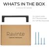 imageRavinte 10 Pack Solid 5 Inch Kitchen Square Cabinet Handles OilRubbed Bronze Cabinet Pulls Drawer Pulls Kitchen Cabinet Hardware Kitchen Handles25
