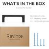 imageRavinte 10 Pack Solid 5 Inch Kitchen Square Cabinet Handles OilRubbed Bronze Cabinet Pulls Drawer Pulls Kitchen Cabinet Hardware Kitchen Handles25