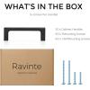 imageRavinte 10 Pack Solid 5 Inch Kitchen Square Cabinet Handles OilRubbed Bronze Cabinet Pulls Drawer Pulls Kitchen Cabinet Hardware Kitchen Handles30