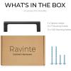 imageRavinte 10 Pack Solid 5 Inch Kitchen Square Cabinet Handles OilRubbed Bronze Cabinet Pulls Drawer Pulls Kitchen Cabinet Hardware Kitchen Handles5