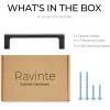 imageRavinte 10 Pack Solid 5 Inch Kitchen Square Cabinet Handles OilRubbed Bronze Cabinet Pulls Drawer Pulls Kitchen Cabinet Hardware Kitchen Handles5