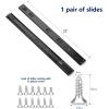 imageRavinte 10 Pairs 20 Pack 12 Inch Full Extension Ball Bearing Drawer Slides Side Mount Soft Close Drawer Slides Drawer Glide22 Inch