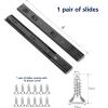 imageRavinte 10 Pairs 20 Pack 22 Inch Full Extension Ball Bearing Drawer Slides Side Mount Soft Close Drawer Slides Drawer Glide16 Inch