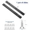 imageRavinte 10 Pairs 20 Pack 22 Inch Full Extension Ball Bearing Drawer Slides Side Mount Soft Close Drawer Slides Drawer Glide20 Inch