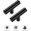 imageRavinte 15 Pack 5 Inch Cabinet Pulls Brushed Brass Stainless Steel Kitchen Drawer Pulls Cabinet Handles with Drill Mounting Template 5Length 3 Hole CenterMatte Black
