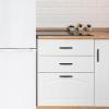 imageRavinte 15 Pack 5 Inch Cabinet Pulls Brushed Brass Stainless Steel Kitchen Drawer Pulls Cabinet Handles with Drill Mounting Template 5Length 3 Hole CenterMatte Black