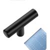 imageRavinte 15 Pack 5 Inch Cabinet Pulls Brushed Brass Stainless Steel Kitchen Drawer Pulls Cabinet Handles with Drill Mounting Template 5Length 3 Hole CenterMatte Black