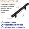 imageRavinte 15 Pack 5 Inch Cabinet Pulls Brushed Brass Stainless Steel Kitchen Drawer Pulls Cabinet Handles with Drill Mounting Template 5Length 3 Hole CenterMatte Black