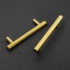 imageRavinte 15 Pack 5 Inch Cabinet Pulls Brushed Brass Stainless Steel Kitchen Drawer Pulls Cabinet Handles with Drill Mounting Template 5Length 3 Hole CenterBrushed Brass