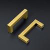 imageRavinte 25 Pack 3 Inch Square Cabinet Handles  Satin Nickel Pulls Brushed Nickel Drawer Pulls Kitchen Hardware Handles for Cabinets Cupboards and DrawersBrushed Brass