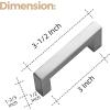 imageRavinte 25 Pack 3 Inch Square Cabinet Handles  Satin Nickel Pulls Brushed Nickel Drawer Pulls Kitchen Hardware Handles for Cabinets Cupboards and DrawersBrushed Nickel