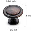 imageRavinte 3 Pack 114 inch Kitchen Cabinet Knobs Matte Black Dresser Zinc Pulls Door Drawer Handles for Dresser DrawersOil Rubbed Bronze