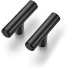 imageRavinte 30 Pack 2 inch Cabinet Pulls Brushed Brass Stainless Steel Kitchen Cupboard Handles Cabinet Handles 2LengthMatte Black