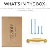 imageRavinte 30 Pack Solid 3 Inch Kitchen Cabinet Handles Oil Rubbed Bronze Cabinet Pulls Drawer Pulls Kitchen Cabinet Hardware Kitchen Handles for Cabinets Cupboard Handles Drawer HandlesBrushed Brass
