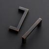 imageRavinte 30 Pack Solid 5 Inch Center to Center Slim Square Bar Drawer Handles Cabinet Hardware  OilRubbed Bronze Kitchen Pulls10