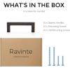imageRavinte 30 Pack Solid 5 Inch Center to Center Slim Square Bar Drawer Handles Cabinet Hardware  OilRubbed Bronze Kitchen Pulls10