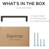 imageRavinte 30 Pack Solid 5 Inch Center to Center Slim Square Bar Drawer Handles Cabinet Hardware  OilRubbed Bronze Kitchen Pulls10