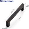 imageRavinte 30 Pack Solid 5 Inch Center to Center Slim Square Bar Drawer Handles Cabinet Hardware  OilRubbed Bronze Kitchen Pulls10