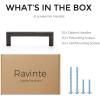 imageRavinte 30 Pack Solid 5 Inch Center to Center Slim Square Bar Drawer Handles Cabinet Hardware  OilRubbed Bronze Kitchen Pulls10