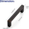 imageRavinte 30 Pack Solid 5 Inch Center to Center Slim Square Bar Drawer Handles Cabinet Hardware  OilRubbed Bronze Kitchen Pulls10