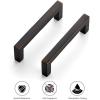 imageRavinte 30 Pack Solid 5 Inch Center to Center Slim Square Bar Drawer Handles Cabinet Hardware  OilRubbed Bronze Kitchen Pulls10