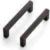 imageRavinte 30 Pack Solid 5 Inch Center to Center Slim Square Bar Drawer Handles Cabinet Hardware  OilRubbed Bronze Kitchen Pulls10