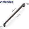 imageRavinte 30 Pack Solid 5 Inch Center to Center Slim Square Bar Drawer Handles Cabinet Hardware  OilRubbed Bronze Kitchen Pulls10