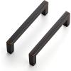 imageRavinte 30 Pack Solid 5 Inch Center to Center Slim Square Bar Drawer Handles Cabinet Hardware  OilRubbed Bronze Kitchen Pulls10