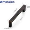 imageRavinte 30 Pack Solid 5 Inch Center to Center Slim Square Bar Drawer Handles Cabinet Hardware  OilRubbed Bronze Kitchen Pulls10