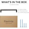 imageRavinte 30 Pack Solid 5 Inch Center to Center Slim Square Bar Drawer Handles Cabinet Hardware  OilRubbed Bronze Kitchen Pulls15