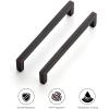 imageRavinte 30 Pack Solid 5 Inch Center to Center Slim Square Bar Drawer Handles Cabinet Hardware  OilRubbed Bronze Kitchen Pulls20