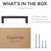 imageRavinte 30 Pack Solid 5 Inch Center to Center Slim Square Bar Drawer Handles Cabinet Hardware  OilRubbed Bronze Kitchen Pulls20